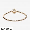 Pandora Moments Sparkling Crown O Snake Chain Shine Bracelet