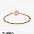 Pandora Moments Sparkling Crown O Snake Chain Shine Bracelet