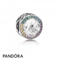 Women's Pandora Multi Color Radiant Hearts Charm Multi Colored Cz