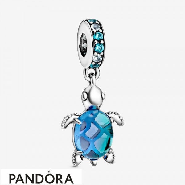 Women's Pandora Murano Glass Sea Turtle Dangle Charm