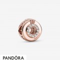 Women's Pandora Open Centre Pave Crown O Charm