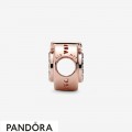 Women's Pandora Open Centre Pave Crown O Charm