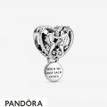 Women's Pandora Openwork Seahorses Heart Charm