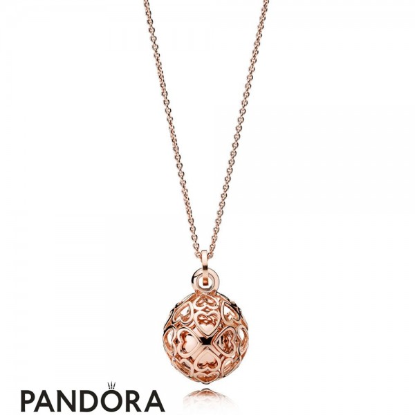 Pandora & Rose 335 Pandora Rose Harmonious Hearts Chime Necklace