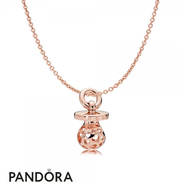 Pandora & Rose 335 Pandora Rose Pacifier Necklace Gift Set