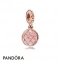 Women's Pandora Pattern Of Love Dangle Charm Pandora Rose Pink Enamel