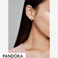 Women's Pandora Pave Double Hoop Earrings