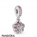 Women's Pandora Pave Peach Blossom Flower Charm