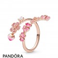 Women's Pandora Peach Blossom Flower Branch Ring