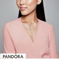 Women's Pandora Peach Blossom Flower Necklace