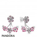 Women's Pandora Peach Blossom Flowers Earrings