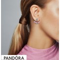 Women's Pandora Peach Blossom Flowers Earrings