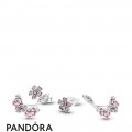 Women's Pandora Peach Blossom Flowers Earrings