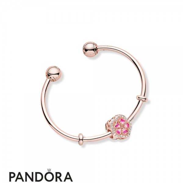 Women's Pandora Peach Full Of Flowers Bracelet