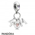 Women's Pandora Perfect Mom Dangle Charm Soft Pink Lilac Crystal