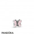 Women's Pandora Pink Butterfly Petite Charm