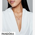 Women's Pandora Pink Fan Collier Necklace