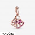 Women's Pandora Pink Fan Dangle Charm