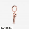 Women's Pandora Pink Fan Dangle Charm