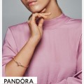 Women's Pandora Pink Fan Pattern Spacer Clip Charm