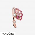 Women's Pandora Pink Fan Ring