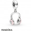 Women's Pandora Pink Headphones Hanging Charm
