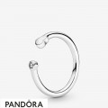 Women's Pandora Polished Heart Open Ring