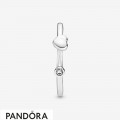 Women's Pandora Polished Heart Open Ring