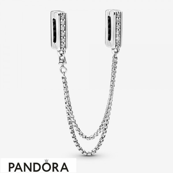 Pandora Reflexions Sparkling Safety Chain Clip Charm