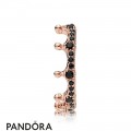 Pandora Rose Black Enchanted Crown Ring