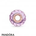 Pandora Rose Glittering Grooves Murano Charm