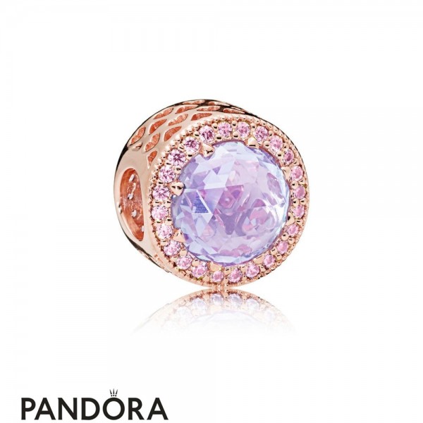 Pandora Rose Lavender Radiant Hearts Charm