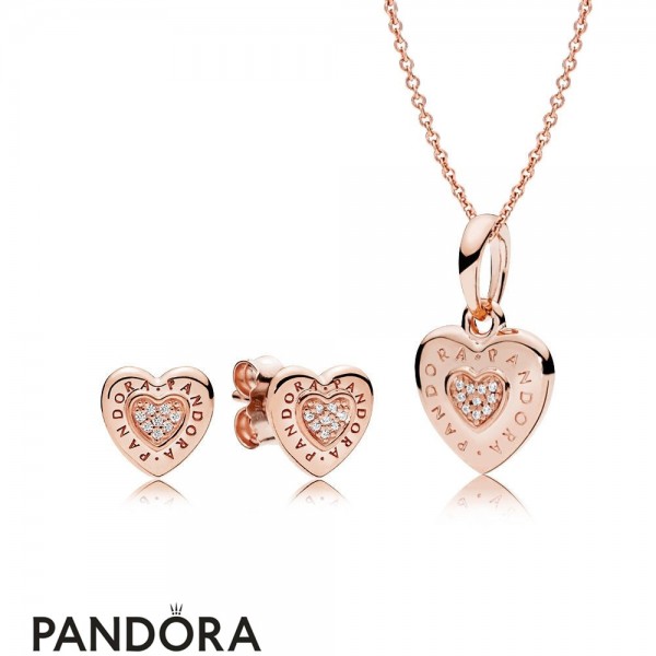 Pandora Rose Logo Heart Gift Set