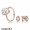 Pandora Rose Radiant Teardrop Ring And Earring Set