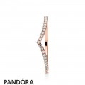 Pandora Rose Shimmering Wish Ring