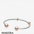 Pandora Rose Snake Chain Style Open Bracelet