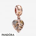 Pandora Rose Sparkling Leaves Hanging Charm