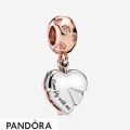 Pandora Rose Sparkling Leaves Hanging Charm