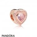 Pandora Rose Sparkling Love Heart Charm