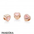 Pandora Rose Sparkling Love Heart Charm