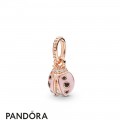 Pandora Rose Enamel Pandora Rose Lucky Pink Ladybird Necklace Pendant