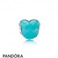 Women's Pandora Shape Of Love Charm Scuba Blue Crystal
