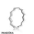 Women's Pandora Shimmering Zig Zag Ring