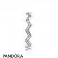 Women's Pandora Shimmering Zig Zag Ring