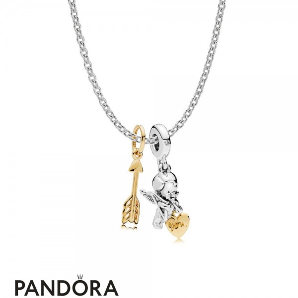 Pandora Shine Cupid Strikes Necklace Set