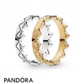 Pandora Shine Exotic Crown Ring Stack