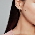Pandora Shine Flower Stem Earring Hoops