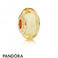 Pandora Shine Golden Faceted Murano Glass Charm