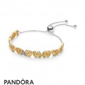 Pandora Shine Openwork Butterflies Sliding Bracelet