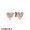 Pandora Signature Heart Stud Earrings Pandora Rose